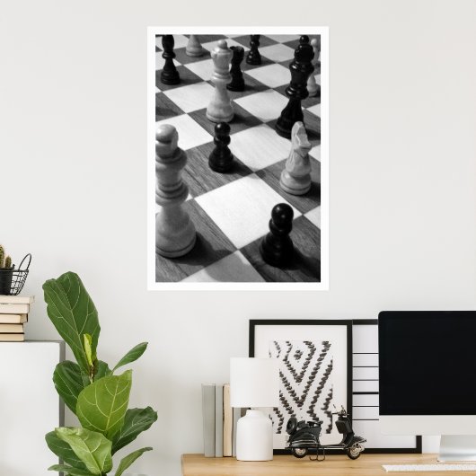 Poster Jeu d'échecs (Bureau à domicile)