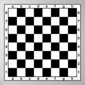 Poster jeu d'échecs (Devant)