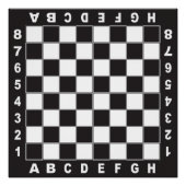 Poster jeu d'échecs (Devant)