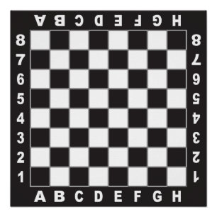 Poster jeu d'échecs