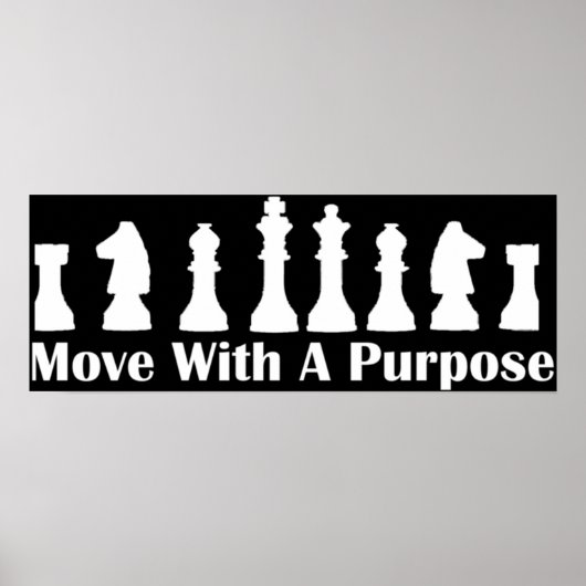 Poster Jeu d'échecs avec un but (Devant)