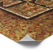 POSTER JEU D'ÉCHECS EN PIERRE (Coin)