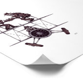 Poster Jeu d'échecs en plan surréaliste dessin d'encre de (Coin)