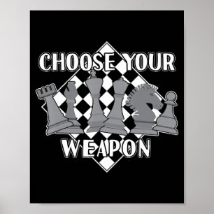 Poster jeu d'échecs stratégie cadeau un joueur d'échecs