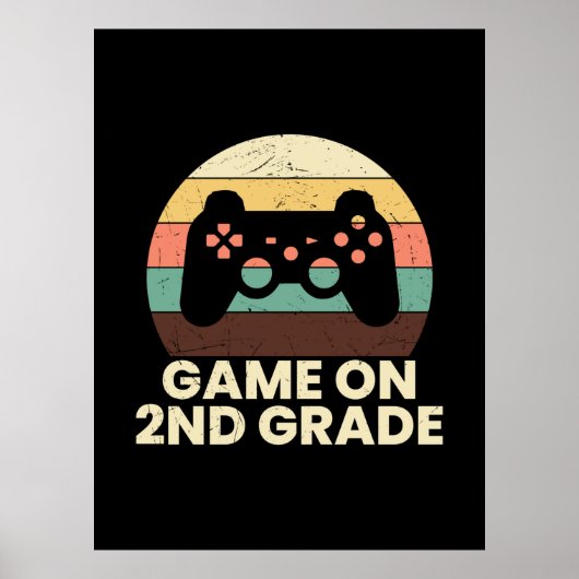Poster Jeu d'enseignant de 2e année en 2e année (Devant)