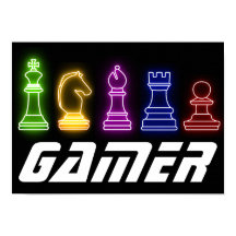 Jeu des lumières Neon Jeu d'échecs pièces d'échecs