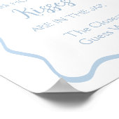 Poster Jeu Devine Combien de Baisers à la Baby Shower Rub (Coin)