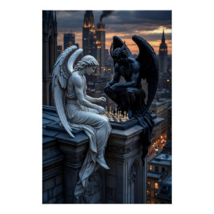 Poster Jeu divin au crépuscule