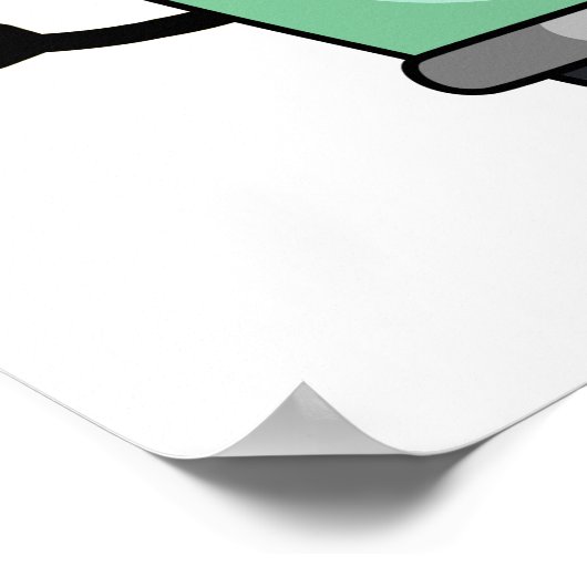 Poster Jeu d'orteils amusant (Coin)