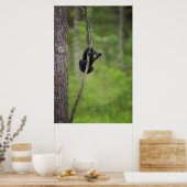 Poster Jeu d'oursons noirs, Tennessee (Cuisine)