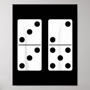 Poster Jeu drôle de 67 mèmes addict aux dominos Six Seven