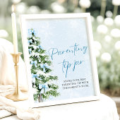 Poster Jeu du pot à conseils de parenting avec un sapin d