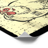 Poster Jeu du poulet Ne regardez pas Game Over Citation d (Coin)