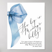 Poster Jeu du ruban bleu Quelle est la taille du ventre d (Devant)