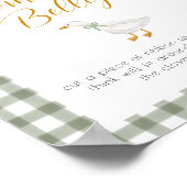 Poster Jeu du Ventre de Maman Silly Goose Green Gingham (Coin)