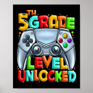 Poster Jeu en 5e année Retour à l'école 5e année niveau U