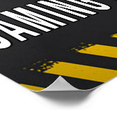 Poster Jeu en cours - Jeu d'avertissement en cours (Coin)