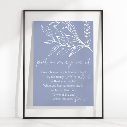 Poster Jeu Fleurs de Pervenche Mettez-lui une bague au do