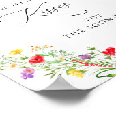 Poster Jeu floral devinez combien de baisers pour la douc (Coin)