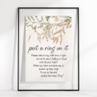 Jeu Floral Miniature Vintage Mets un anneau dessus