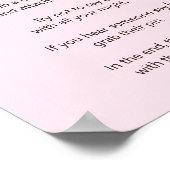 Poster Jeu Floral Sleeping Deer Girl "Don't Say Baby" (Coin)