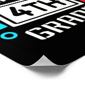 Poster Jeu Garçons de 4e année Enfants de 4e année Retour (Coin)