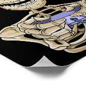 Poster Jeu Halloween Skeleton Gamer Controller (Coin)