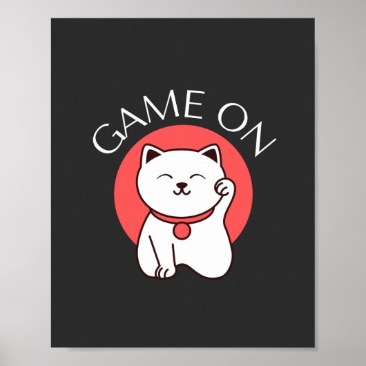 Poster Jeu Japonais Sur Chat Charm - Bon Jeu (Devant)