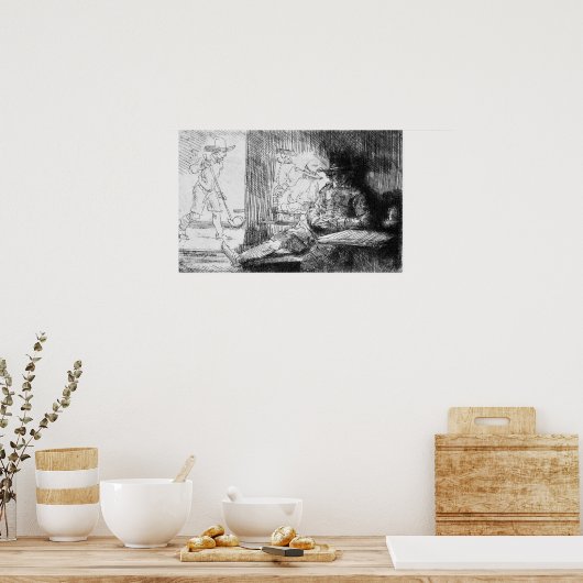 Poster Jeu Kolf, 1654 (Cuisine)