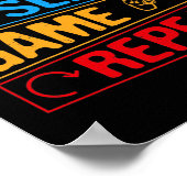 Poster Jeu Manger Dormir Jeu Répéter Cadeau Multijoueur (Coin)