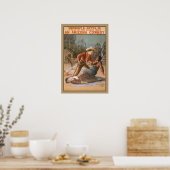 Poster Jeu occidental vintage (Cuisine)