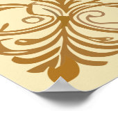 Poster Jeu Oiseau Sauvage Turquie Et Fleurs De Jasmin (Coin)