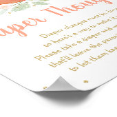 Poster Jeu Peach Gold Floral Diaper pensées (Coin)