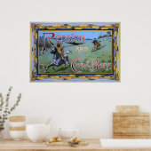 Poster Jeu Redskin et Cowboy 1897 (Cuisine)