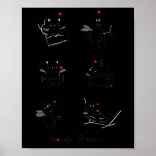 Poster Jeu Retro Kawaii Jeu Vidéo Moogle Kupo Gamer 3