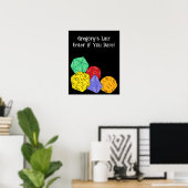 Poster Jeu RPG Dice, Conseil, Jeux d'Imaginaire Personnal (Bureau à domicile)