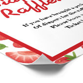 Poster Jeu sucré de fraise de fraise de couches (Coin)