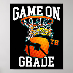 Poster Jeu Sur Le Basket De 5E Année Retour À L'École Étu