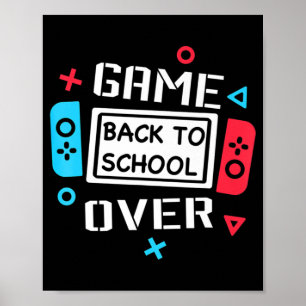 Poster Jeu Sur Vidéo Jeu Jeu Joueur De Retour À L'École S