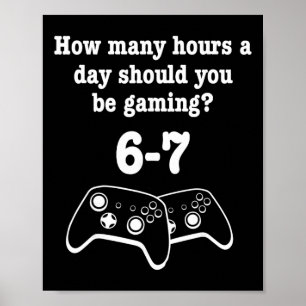 Poster Jeu Vidéo 67 Mème Joueur Drôle 67 Amoureux de Jeux