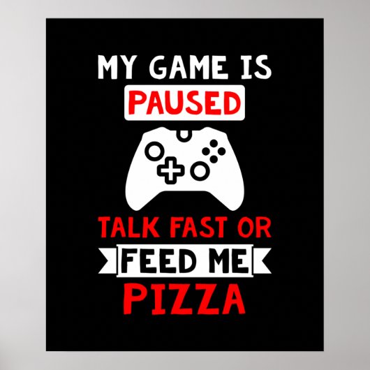 Poster jeu vidéo amusant (Devant)