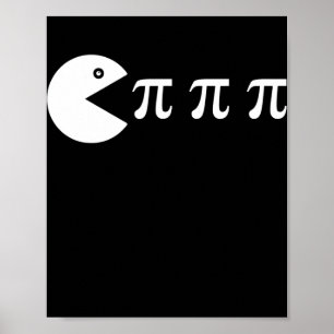 Poster Jeu vidéo amusant rétro PI Day Math Enseignant