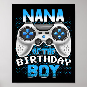 Poster Jeu Vidéo Anniversaire Fête Nana Du Garçon Anniver