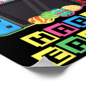 Poster Jeu Vidéo Bunny Pâques Funny Gaming Controller Ga (Coin)