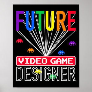 Poster Jeu Vidéo Chemise Futur Jeu Vidéo Concepteur Enfan