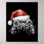 Poster Jeu Vidéo de Noël Contrôleur Jeu de Noël Hommes B (Devant)