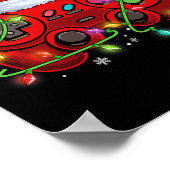 Poster Jeu Vidéo de Noël du jeu Santa Hat Lights Jeu (Coin)