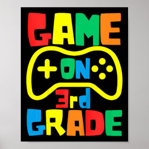 Poster Jeu vidéo de rentrée scolaire pour enfants sur Gam
