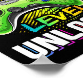 Poster Jeu vidéo déverrouillé de 3e année à l'école (Coin)