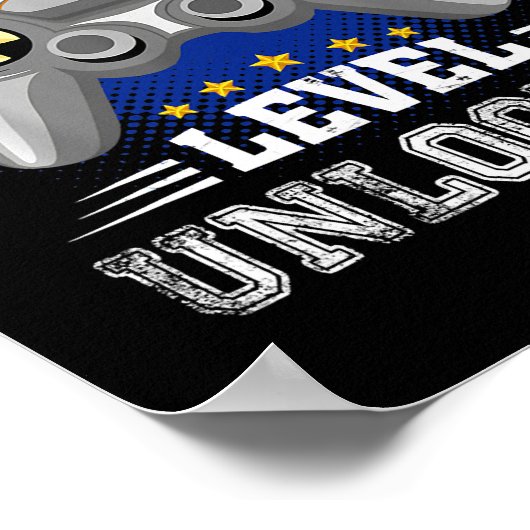 Poster Jeu vidéo déverrouillé de 8e année (Coin)